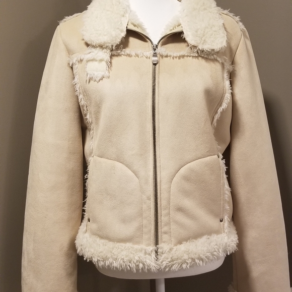 Bebe Shearling Jacket - Picture 1 of 8